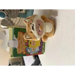 Animal Party Puppet Show Friendly Fox Plush Keychain